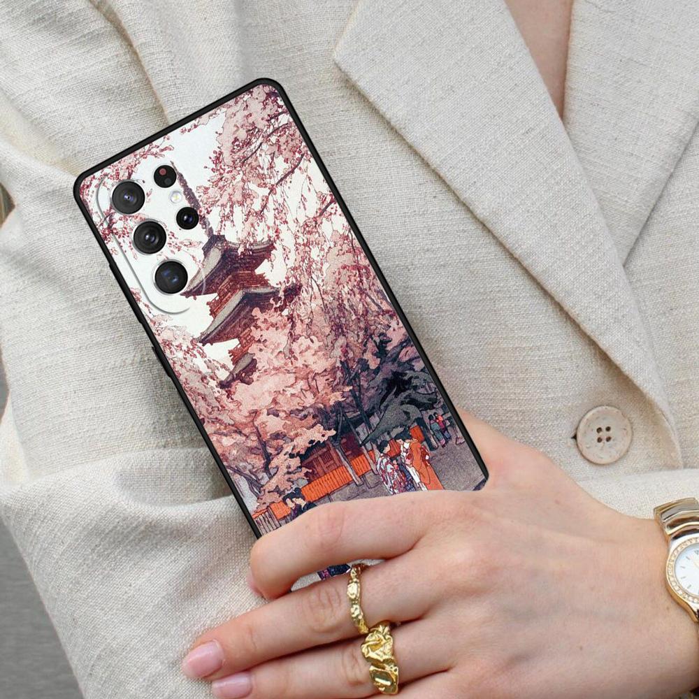 Ukiyo-e Japanese Style Art Cell Phone Case for Samsung Galaxy S26 Ultra S25 S24 S23 S22 S21 S20 Note10 Cover