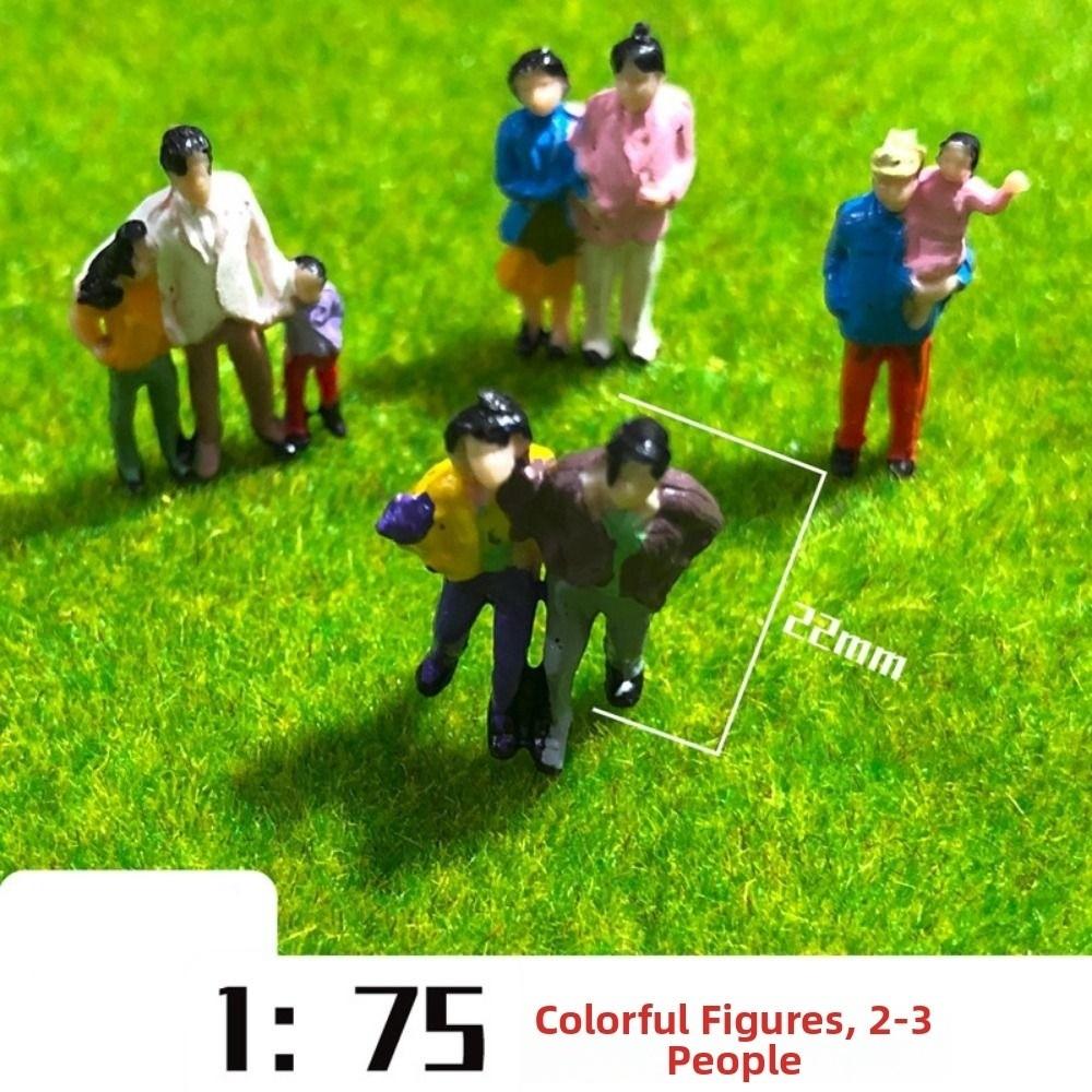 10/50pcs Mixed Color Model Building People Multistyles Train Scenery Passengers Standing People