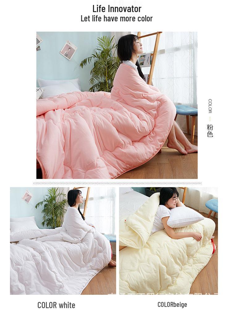 Brushed Comforter: Thickened Silk Cotton Quilt for All Seasons