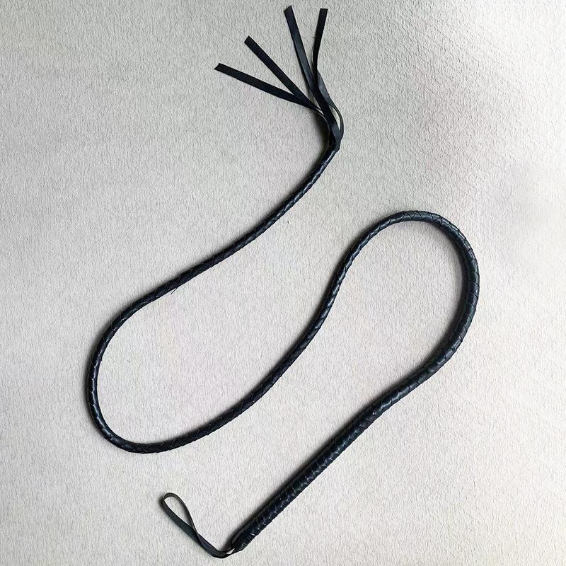 SM Bondage Kožený bič - Hračka z patentované kůže pro páry, flirtování a pouta