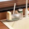 Transparent Sink Drainage Rack Plastic Sink Brush Holder Sink Storage Holder  Bathroom