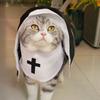 Nun costume, pet clothes, summer thin, breathable, funny cosplay photo props, small and medium-sized internet-famous styles