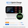 A9S+ 8 Port Car  r with LED Display Type-C QC3.0 Quick Charging Intelligent Portable Safe Vehicle  r Station