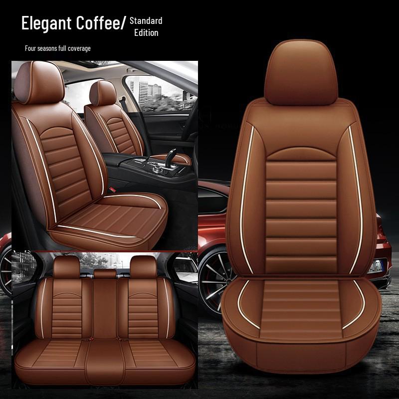 All-Season Leather Car Seat Cushion for Five-Seat Pickup Trucks