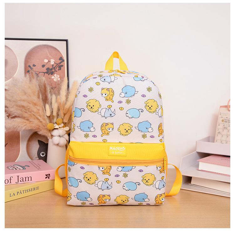 School bag new student fashion cartoon backpack with pencil bag large capacity primary school students multi-color boys and girls backpack batch