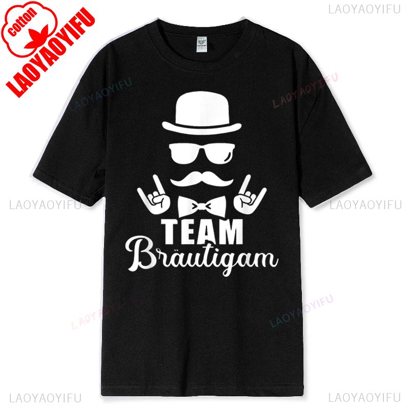 Stag Night Tshirt Team Groom Jga Cotton Short Sleeve Casual New Arrival Breathable For Unisex Bachelor Party Printed Patterned Tee
