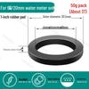 High-Temperature Resistant Silicone Gasket for DN15/20/25 Water Meter Connection (4/6 Points)