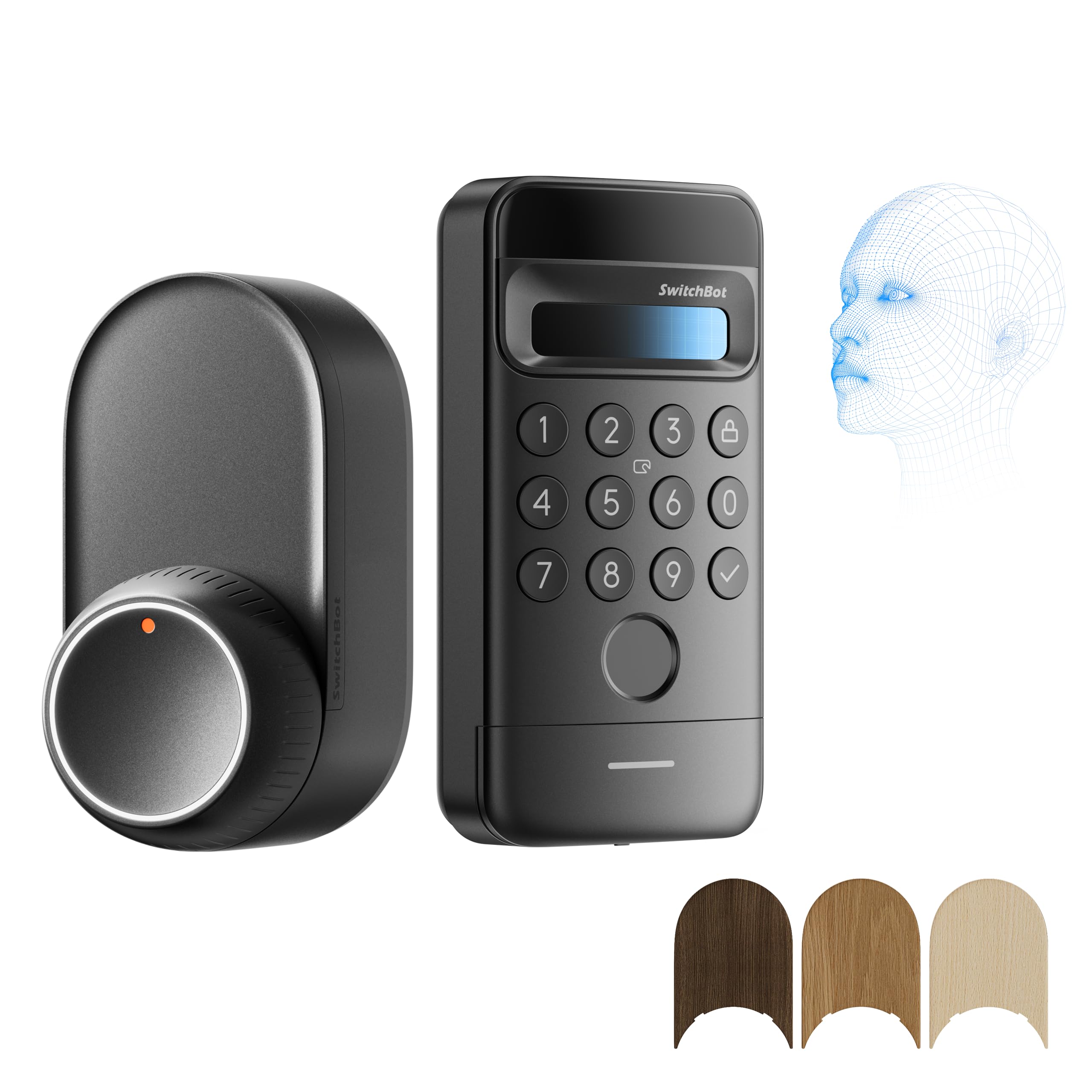 

SwitchBot Smart Lock Ultra with Face Recognition Pad and Fingerprint Authentication SwitchBot PIN Smart Door Smart Phone Transportation Google Siri чёрный