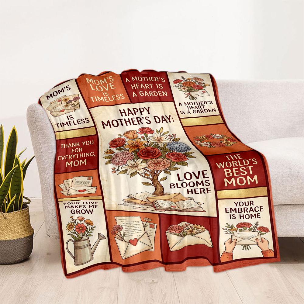 Mother's Love And Strength Blanket Suitable for sofas,travel, living rooms also a good gift for friends and family Suitable for all seasons.