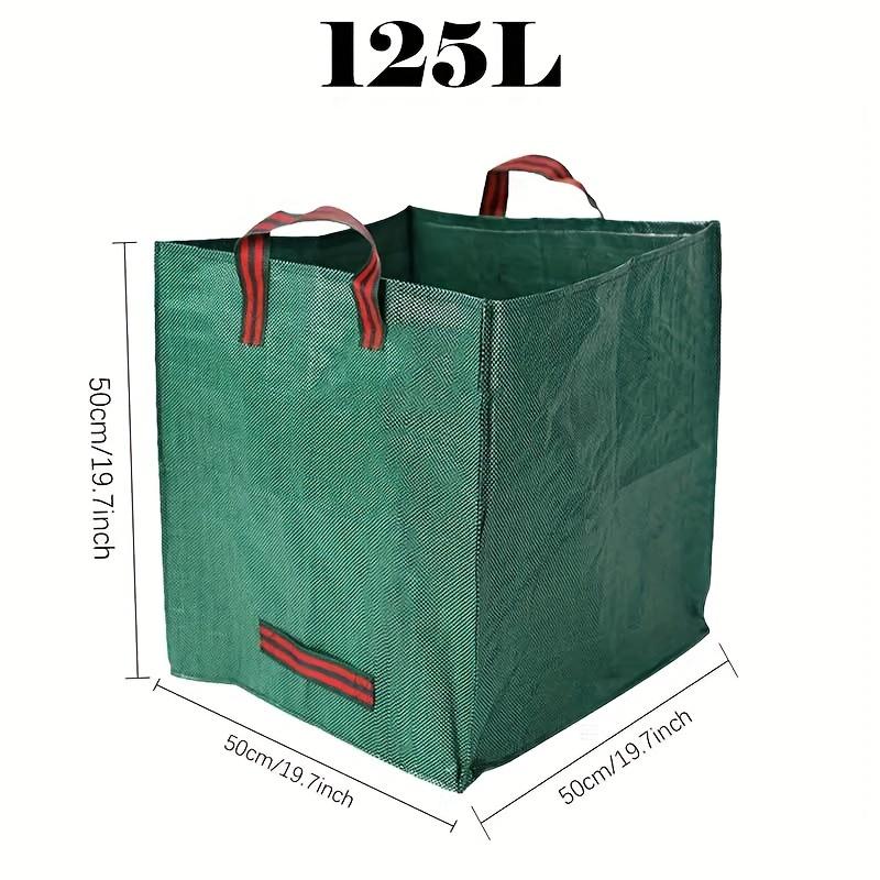

1PcsReusable garden bag with reinforced handle - portable foldable lawn bag suitable for home, garden, and yard cleaning.