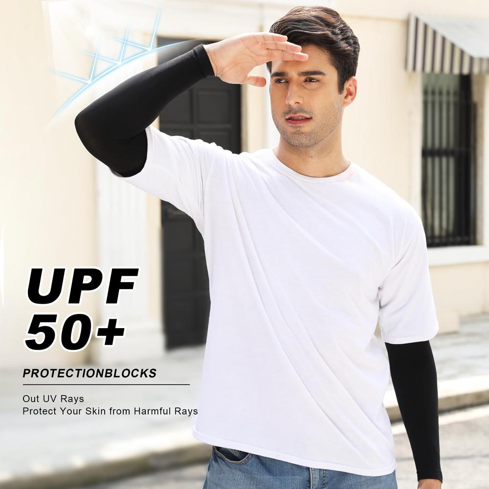 1 Pair Lymphedema Compression Arm Sleeve, 20-30 Mmhg Full Arm Support, Graduated Compression Arm Brace For Swelling, Arthritis