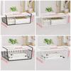 1Pcs Under Table Cabinet Storage Rack Desk Wardrobe Holders Hanging Mesh Basket