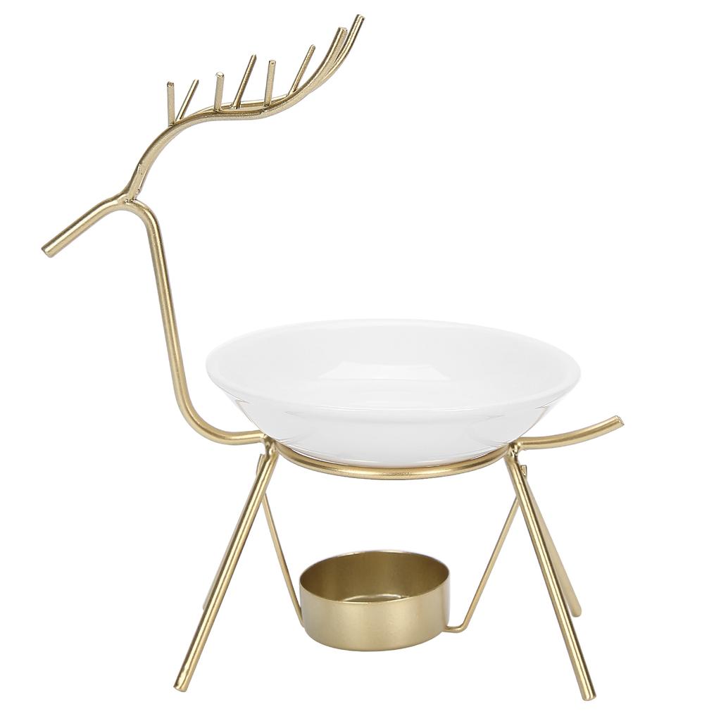 Iron Ceramic Tealight Candle Holder Aroma Furnace Essential Oil Aromatherapy Burning Furnace