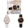 Womens Leather Belt Watch With Quartz Movement And Calendar For Casual Office Wear