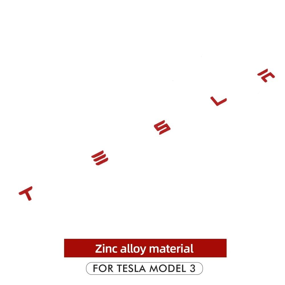SpaceX Letters Sticker For Tesla Model 3 X Y S Tail Letter Label Emblem Car Accessories Stickers Logo Emblems Zinc Alloy SPACEX