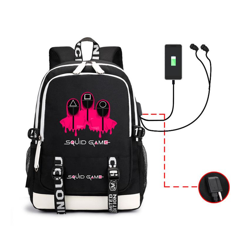 Spot Backpack, Large Capacity Student Backpack with USB, Computer Bag.