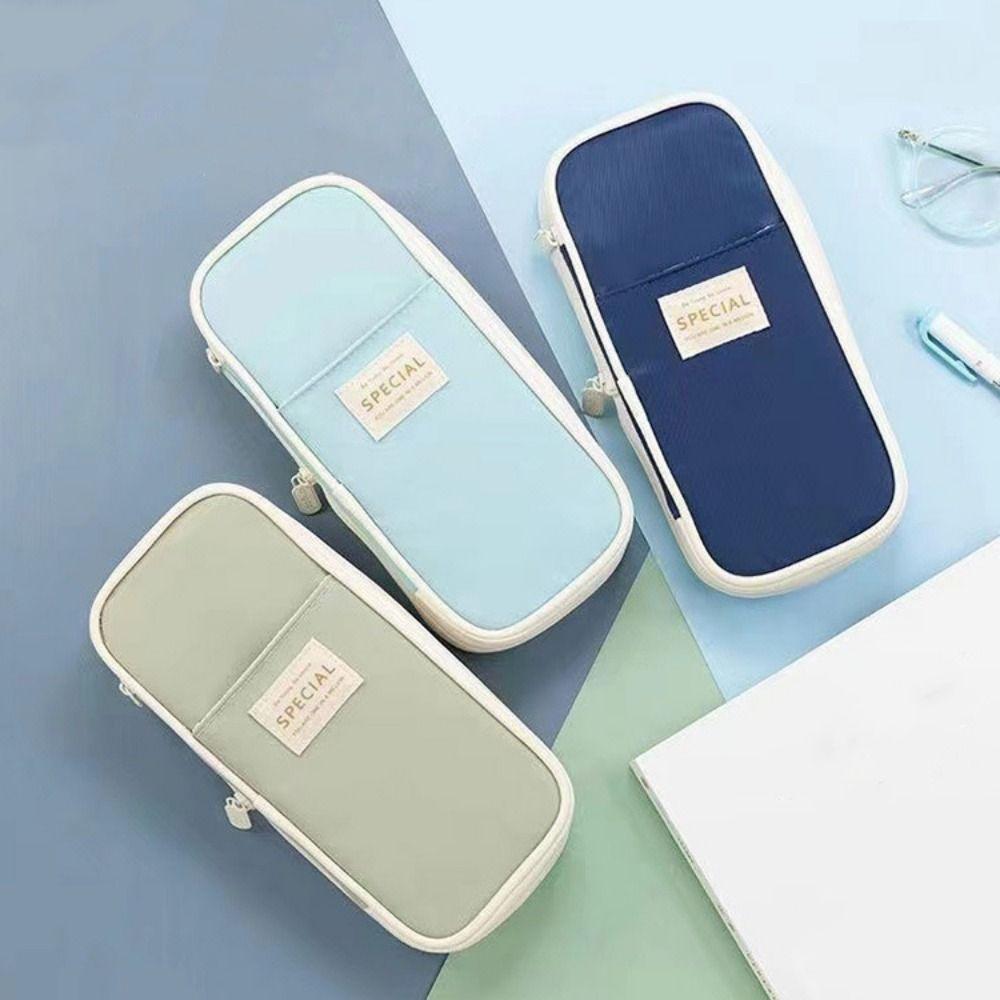 Macaroon Pencil Holder Box Retractable Expandable Pencil Case Stationery Organizer  Gift Organizer