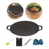 Cooking Pans Griddle Pan Roasting Lightweight Frying Barbecue Plate Grilling for Outdoor