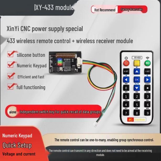 XY7025 CNC Adjustable Regulated Power Supply Module, 70V/2A, 1750W, Third-Gen Upgrade, Constant Voltage & Current