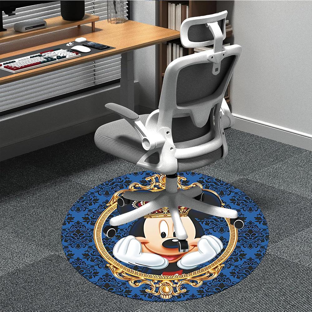 

1pc Mickey Mouse Chair Carpet for Office, Non-slip, Soft and Durable Office Rug, Perfect for Office yy251226042 80cm by 80cm