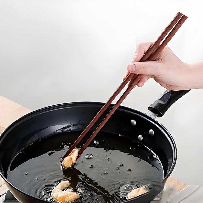 1Pair Extended Wooden Chopsticks 32/42cm Rice Noodle Hot Pot Long Chopsticks Kitchen Gadgets