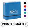 Printtoo Printed Matter Self Inking Rubber Stamp Pre-Inked Office Stamp- Home Office Business Stationery, Black- 42 X 9