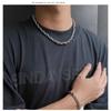 Titanium Steel Necklace Male High-end Hip-hop Style Street Trendy Brand Collarbone Chain Cuban Thick Chain Neck Chain Plain Chain Accessories Female
