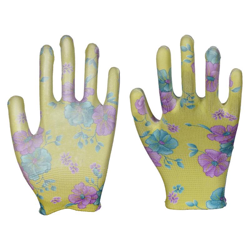 Women's Thin Anti-Cut Gloves with PU-Coated Soft Rubber Palms, Summer Protective Gear