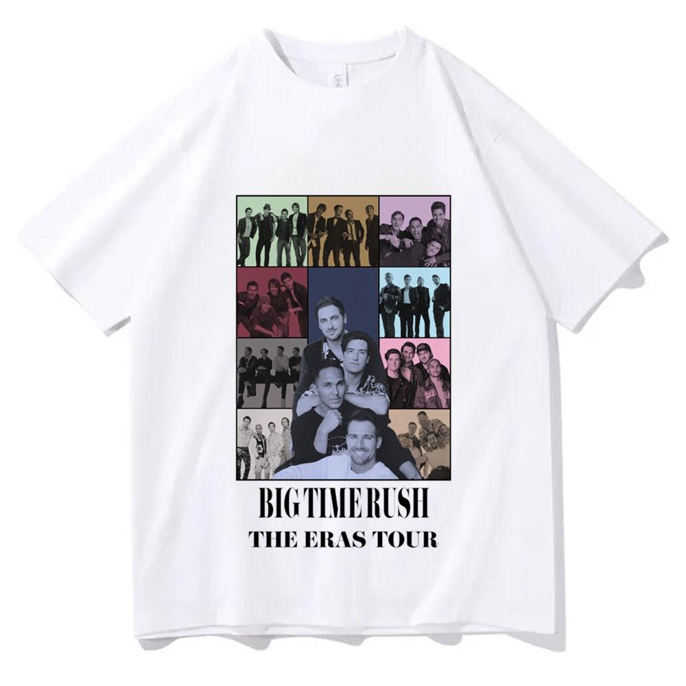 Big Time Rush T Shirt Girl Harajuku Streetwear Kawaii 2000s Retro Top Tees Comfortable Psychedelic Punk Vintage Kawaii Tops