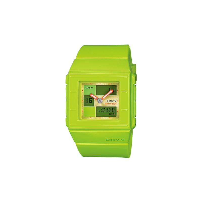 

Casio CASIOBABY-G series 100 meters waterproof quartz movement resin strap Japanese and Korean watch women s watch green dial BGA-200-3E зелёный
