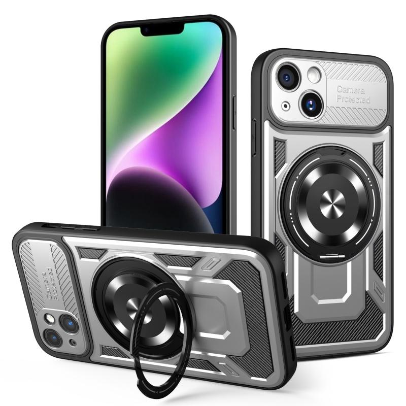 

Роскошная магнитная беспроводная зарядка Magsafe для iPhone 16 15 14 Pro Max Plus чехол с держателем-кольцом для пальца For iPhone 15