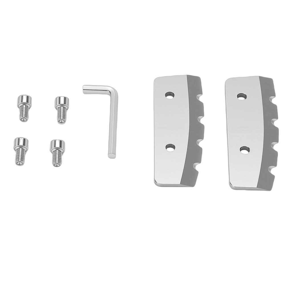 2 Pcs Ice Auger Blade Suitable for Eskimo 6 Inch Augers Hard Alloy Steel Ice Drill Blade Replacement with Screws and