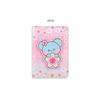 Estuche para tarjetas con parche de cuero oficial de BTS BT21 CHEERY BLOSSOM Auténtico