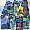 Phone Case for Samsung Galaxy S25 S24 S23 iPhone 16 15 Xiaomi Redmi Note 14 13 12 16E X 11 Pro OPPO Moto Huawei Wallpaper Van Gogh Starry Night Cover