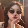 High-End Retro Oval Frame Sunglasses for Women - New American Style, Trendy Hot Girl Celebrity Glasses