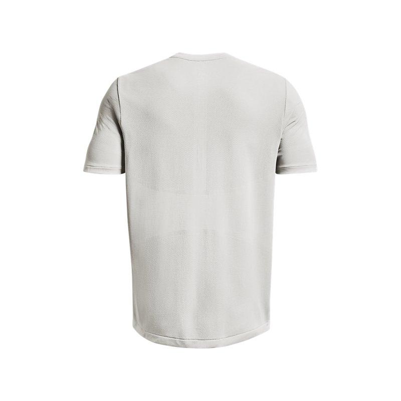 Under Armour Solid Color Training Sports Short Sleeve T-Shirt Men Tops Light-Grey 1376781-100
