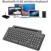 Tri-Mode Dual Bluetooth Keyboard 2.4G Bluetooth Keyboard Wireless Keyboard with Touchpad Gaming Keyboard with Card Slot for Windows Android IOS Tablet
