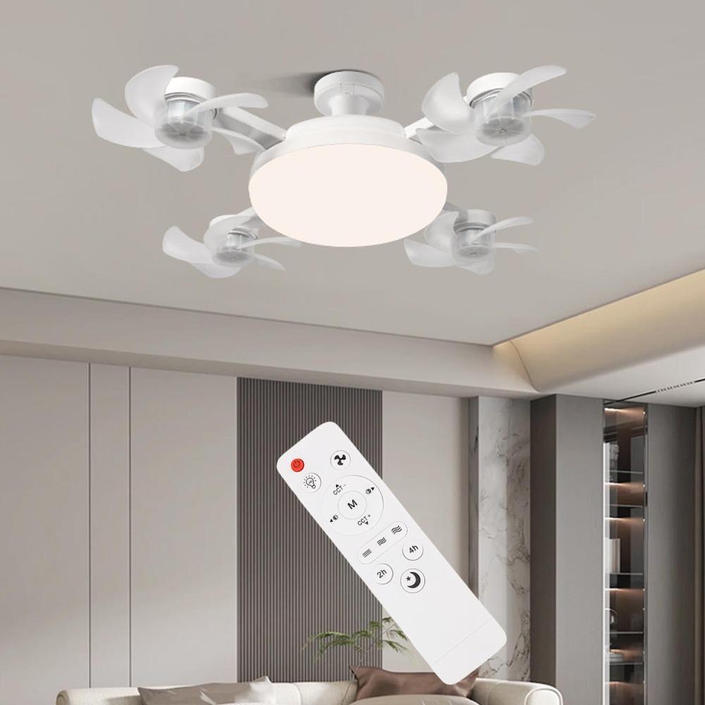 3 Colors Lamp Socket Fan Light 3 Speeds Fan Plug in Ceiling Fan Screw in Ceiling Fan  Garage