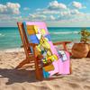 1Pc Simpsons Family Beach Towel, Quick Dry, Multi-Use for Beach Pool Gym Yoga Home Travel, Christmas, Halloween, Xmas Gift S683