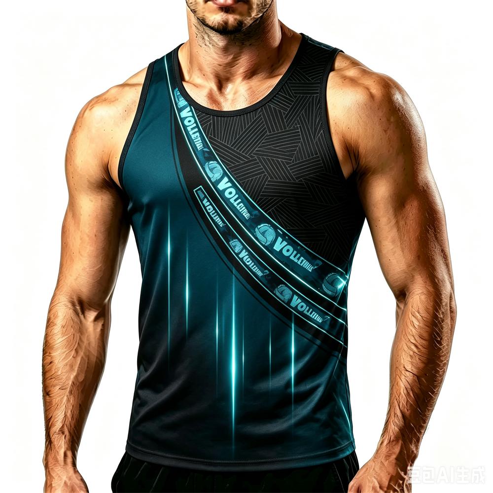 Outdoor Volleyball Sports Men's Tank Tops Fashion Comfortable Loose Vest Casual O-neck Sleeveless Shirt Man Summer Fitness Tees