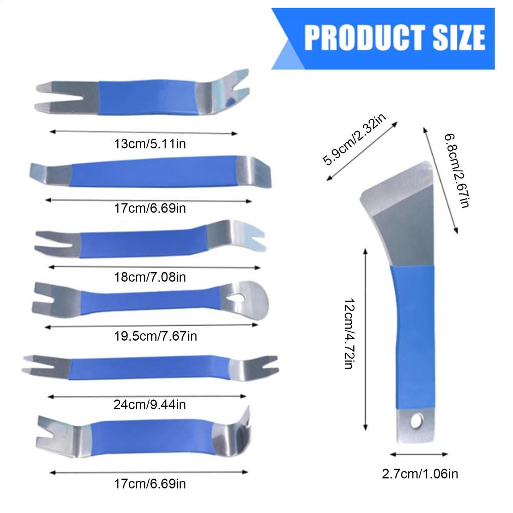 Auto Trim Removal Tool 7-Piece Body Panel Removal Tool For Auto Automotive Disassembly Accessories For Men Beginner Upholstery