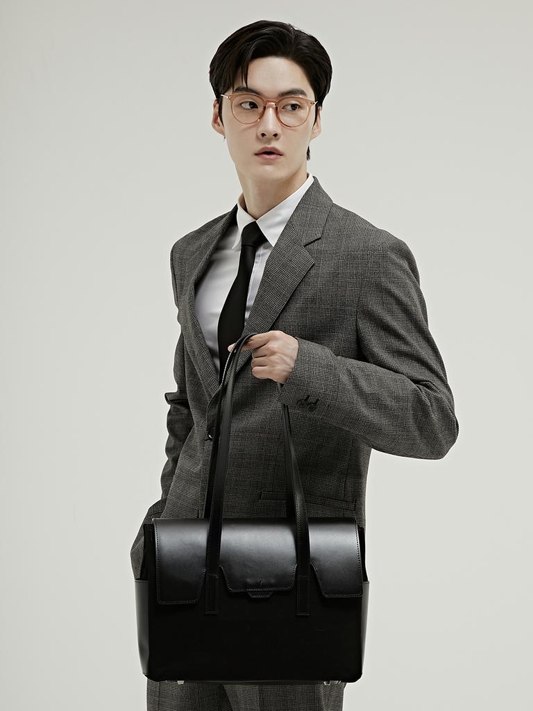 Bedford11Th Polygon Medium Flap Shoulder Bag New [Black]