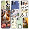 Capa de Celular Fofa de Porquinho da Índia Cavy Para iPhone 16e 15 14 13 12 11 Pro Max XS X XR SE 7 8 Plus Capa iPhone 16 Capa Macia de TPU