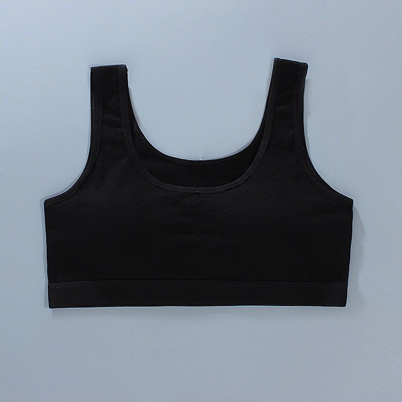 

Высококачественное хлопковое нижнее белье для молодых девушек, тренировочный бюстгальтер-жилет для подростков 8-16 лет one size