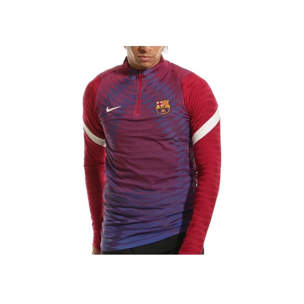 Nike Barcelona 2021/22 Training Elite Drill L/S Soccer Jersey Red/Blue Men Streetwear CW1377-621