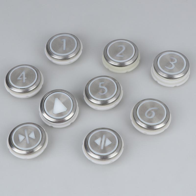 1 PCS Elevator Buttons For Round Stainless Steel Elevator Buttons / Digital 1-6 Buttons / Up Buttons / On/Off Buttons