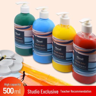 Neroli Morandi Grau Acrylfarbe, 500ml Quetschflasche - Hochwertige Kunstfarbe für Kindergartentoiletten