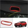 For Jeep Compass 17-2021 Glossy Red Tailgate Trunk Handle Lock Frame Trim 1pcs