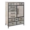 DKD Home Decor-DKD Home Decor Wood Metal Chest of Drawers (80 X 40 X 122cm)