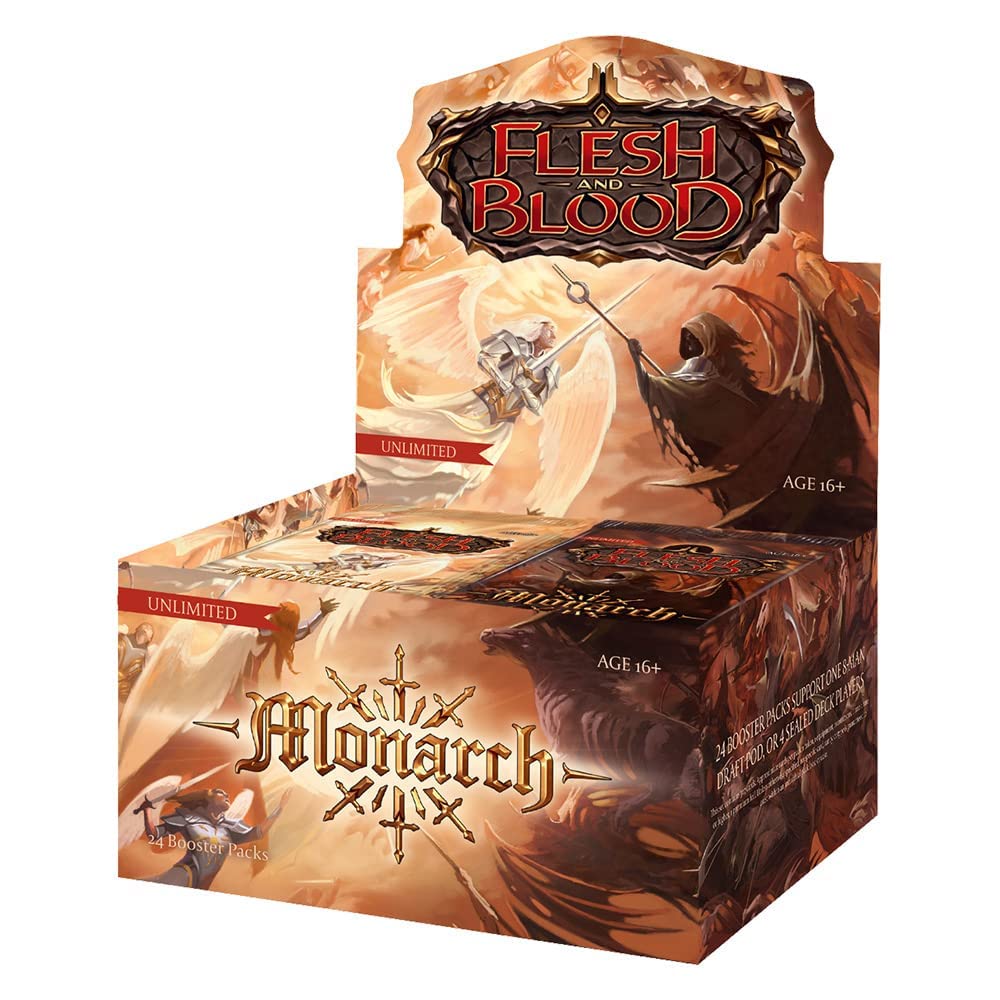 Scatola di buste e gioco di carte collezionabili Flesh Blood Monarch Unlimited Edition - (Confezione da 24)